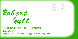 robert hull business card